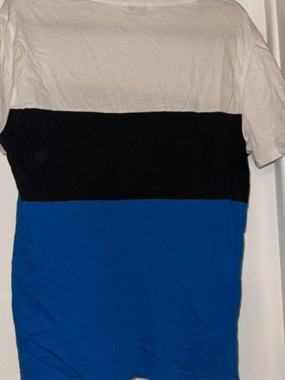 Calvin Klein Tri Color Splicing Short Sleeve T-shirt - Picture 2 of 3